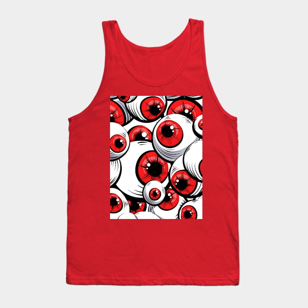 Red eyes Halloween witch Tank Top by igzine